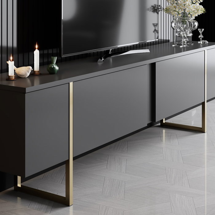 Hanah Home Luxe Set - Antracita, Dorado